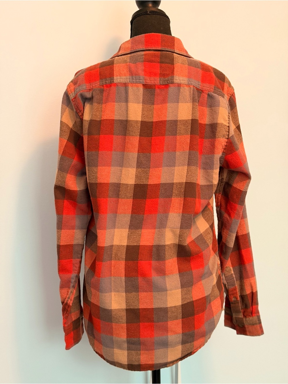 BOGO FREE Lee Men's Red and Brown Plaid Button-Down Shirt